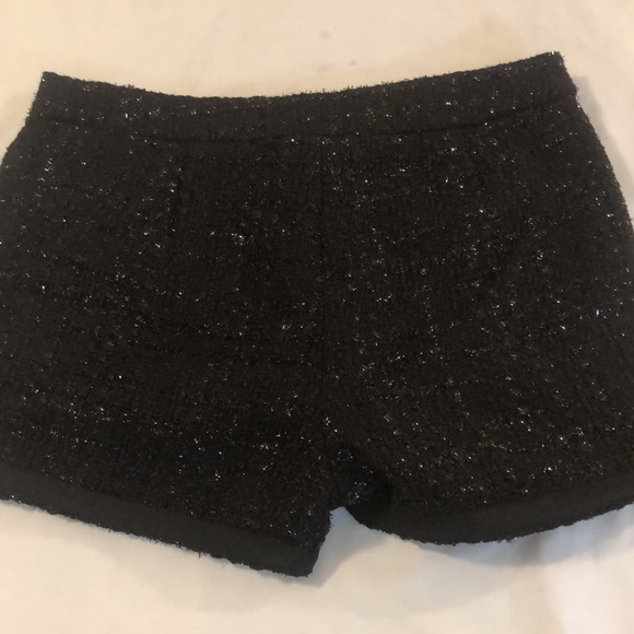 NWOT Leo meets Virgo Tweed Sparkle Thread Shorts Size Medium - Picture 3 of 11
